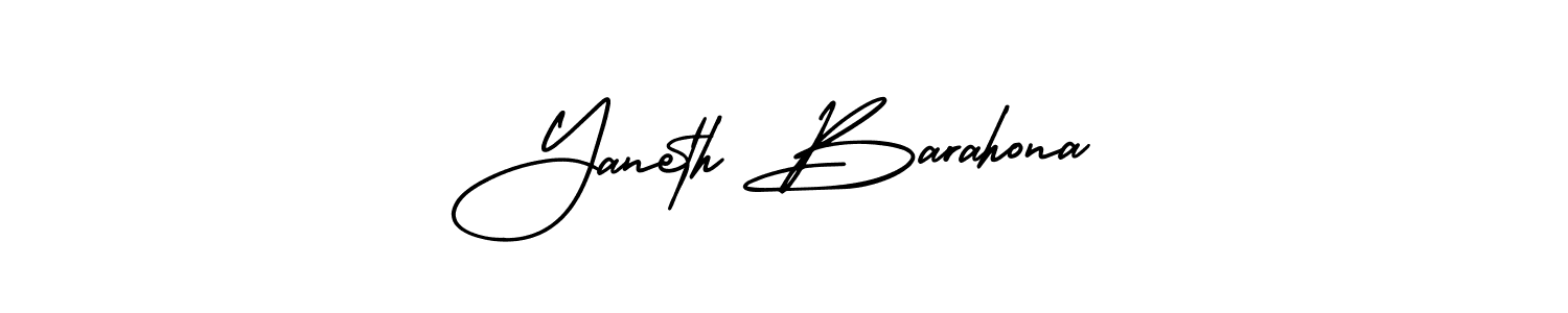 Make a beautiful signature design for name Yaneth Barahona. Use this online signature maker to create a handwritten signature for free. Yaneth Barahona signature style 3 images and pictures png