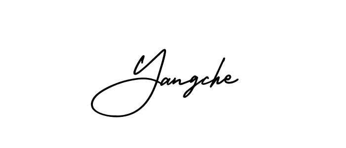 Also we have Yangche name is the best signature style. Create professional handwritten signature collection using AmerikaSignatureDemo-Regular autograph style. Yangche signature style 3 images and pictures png