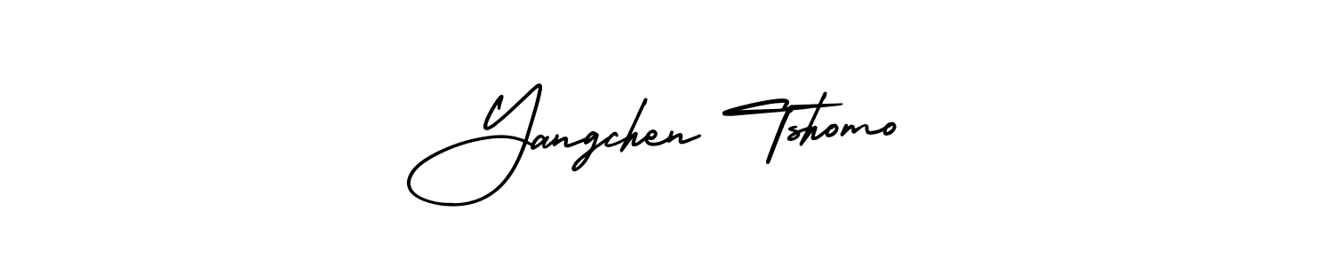 Also we have Yangchen Tshomo name is the best signature style. Create professional handwritten signature collection using AmerikaSignatureDemo-Regular autograph style. Yangchen Tshomo signature style 3 images and pictures png