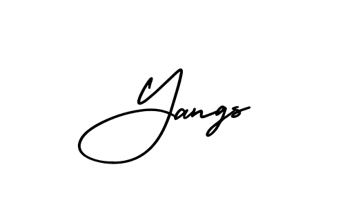 This is the best signature style for the Yangs name. Also you like these signature font (AmerikaSignatureDemo-Regular). Mix name signature. Yangs signature style 3 images and pictures png