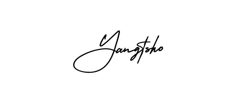 Use a signature maker to create a handwritten signature online. With this signature software, you can design (AmerikaSignatureDemo-Regular) your own signature for name Yangtsho. Yangtsho signature style 3 images and pictures png