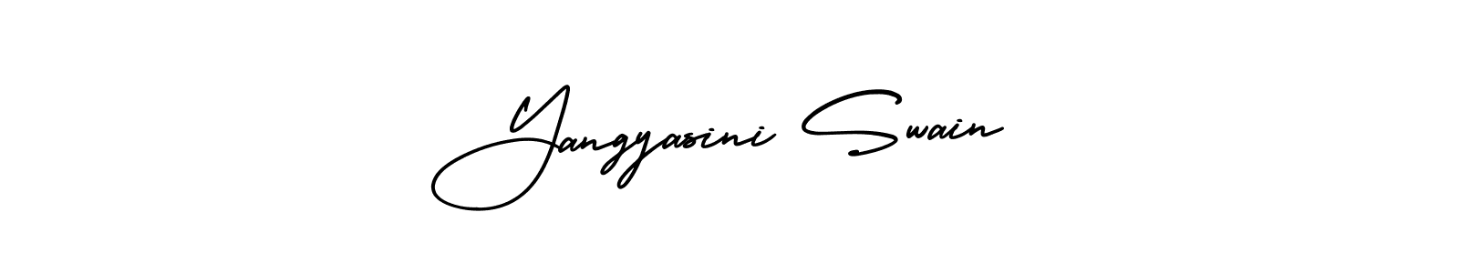 How to make Yangyasini Swain name signature. Use AmerikaSignatureDemo-Regular style for creating short signs online. This is the latest handwritten sign. Yangyasini Swain signature style 3 images and pictures png