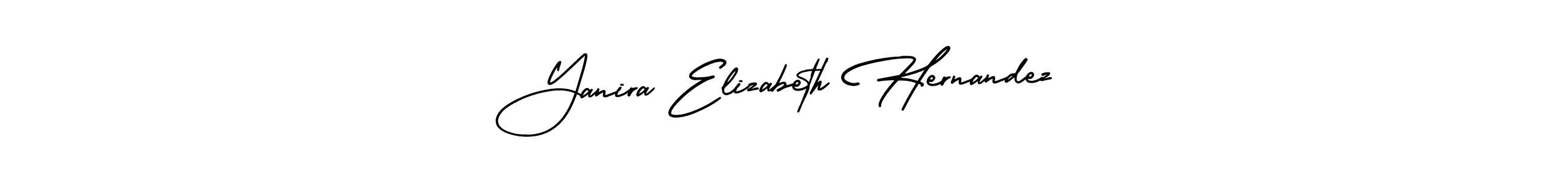 Make a beautiful signature design for name Yanira Elizabeth Hernandez. With this signature (AmerikaSignatureDemo-Regular) style, you can create a handwritten signature for free. Yanira Elizabeth Hernandez signature style 3 images and pictures png