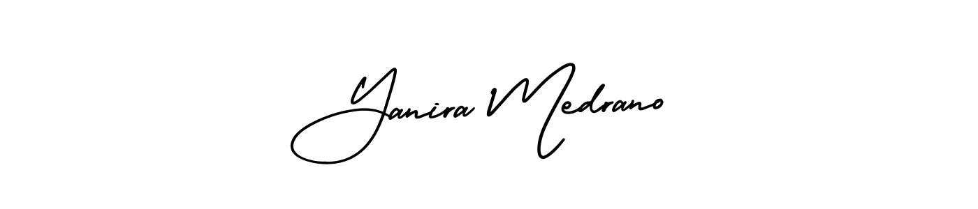 Design your own signature with our free online signature maker. With this signature software, you can create a handwritten (AmerikaSignatureDemo-Regular) signature for name Yanira Medrano. Yanira Medrano signature style 3 images and pictures png