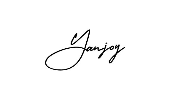 It looks lik you need a new signature style for name Yanjoy. Design unique handwritten (AmerikaSignatureDemo-Regular) signature with our free signature maker in just a few clicks. Yanjoy signature style 3 images and pictures png