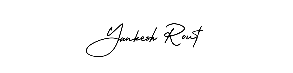 Check out images of Autograph of Yankesh Rout name. Actor Yankesh Rout Signature Style. AmerikaSignatureDemo-Regular is a professional sign style online. Yankesh Rout signature style 3 images and pictures png