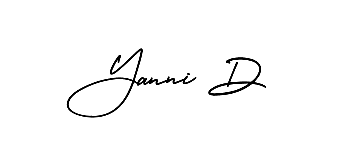 Check out images of Autograph of Yanni D name. Actor Yanni D Signature Style. AmerikaSignatureDemo-Regular is a professional sign style online. Yanni D signature style 3 images and pictures png