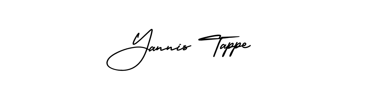 Create a beautiful signature design for name Yannis Tappe. With this signature (AmerikaSignatureDemo-Regular) fonts, you can make a handwritten signature for free. Yannis Tappe signature style 3 images and pictures png