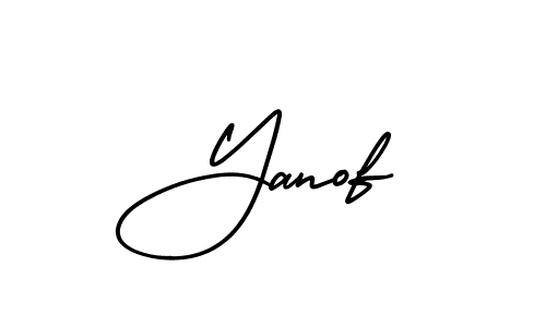It looks lik you need a new signature style for name Yanof. Design unique handwritten (AmerikaSignatureDemo-Regular) signature with our free signature maker in just a few clicks. Yanof signature style 3 images and pictures png