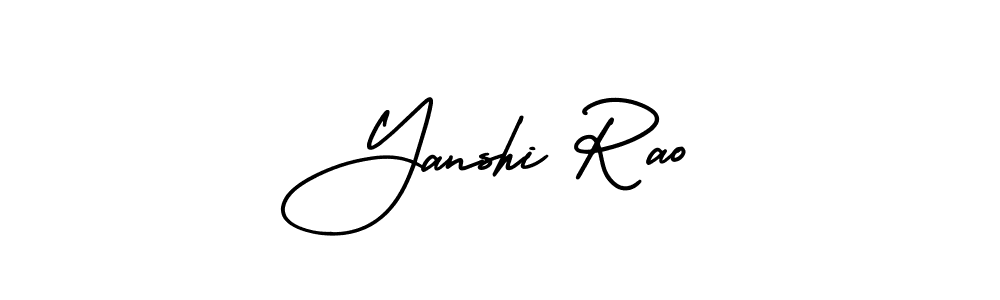 Make a beautiful signature design for name Yanshi Rao. Use this online signature maker to create a handwritten signature for free. Yanshi Rao signature style 3 images and pictures png