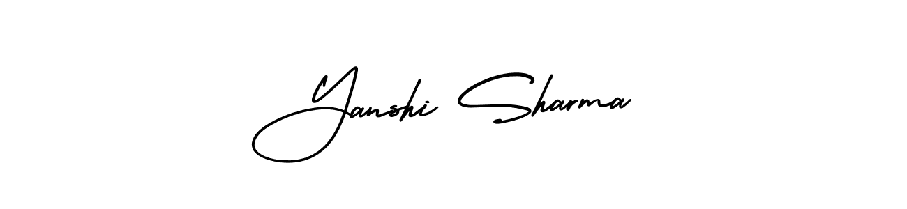 Yanshi Sharma stylish signature style. Best Handwritten Sign (AmerikaSignatureDemo-Regular) for my name. Handwritten Signature Collection Ideas for my name Yanshi Sharma. Yanshi Sharma signature style 3 images and pictures png