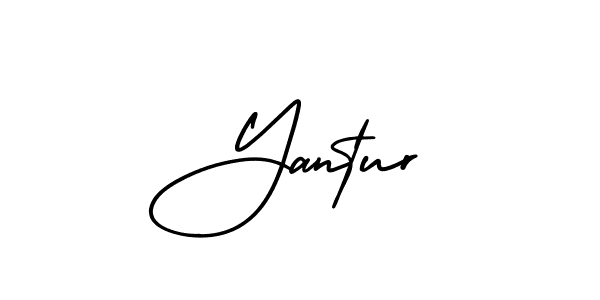 Yantur stylish signature style. Best Handwritten Sign (AmerikaSignatureDemo-Regular) for my name. Handwritten Signature Collection Ideas for my name Yantur. Yantur signature style 3 images and pictures png