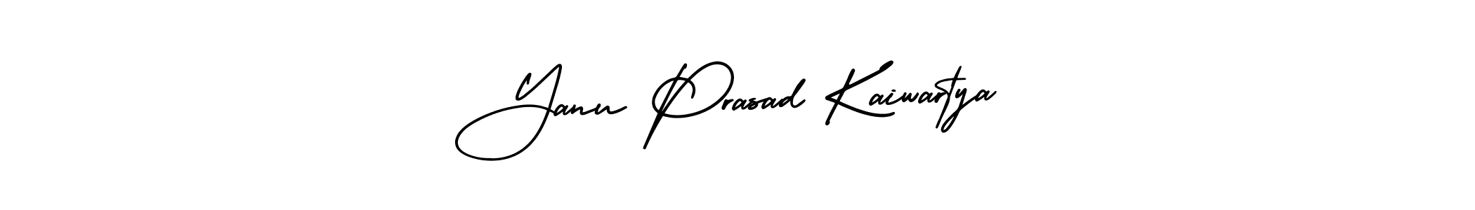 This is the best signature style for the Yanu Prasad Kaiwartya name. Also you like these signature font (AmerikaSignatureDemo-Regular). Mix name signature. Yanu Prasad Kaiwartya signature style 3 images and pictures png