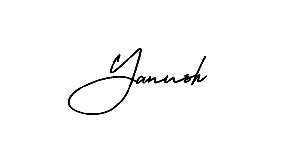 Also we have Yanush name is the best signature style. Create professional handwritten signature collection using AmerikaSignatureDemo-Regular autograph style. Yanush signature style 3 images and pictures png