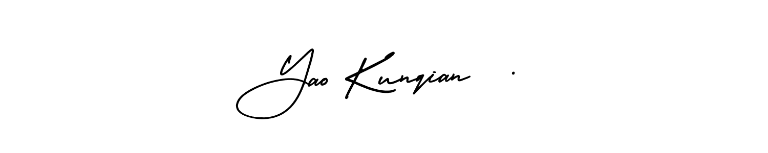 if you are searching for the best signature style for your name Yao Kunqian  ·. so please give up your signature search. here we have designed multiple signature styles  using AmerikaSignatureDemo-Regular. Yao Kunqian  · signature style 3 images and pictures png