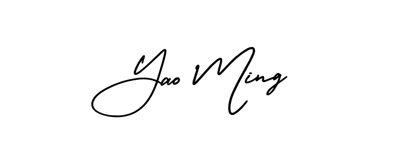 It looks lik you need a new signature style for name Yao Ming. Design unique handwritten (AmerikaSignatureDemo-Regular) signature with our free signature maker in just a few clicks. Yao Ming signature style 3 images and pictures png