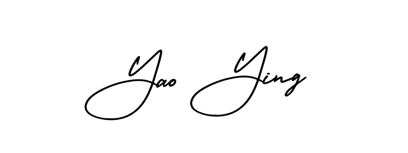 Similarly AmerikaSignatureDemo-Regular is the best handwritten signature design. Signature creator online .You can use it as an online autograph creator for name Yao Ying. Yao Ying signature style 3 images and pictures png