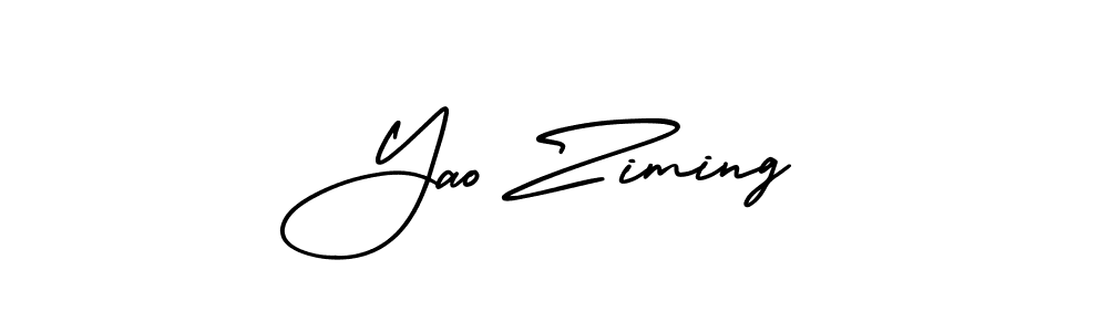 AmerikaSignatureDemo-Regular is a professional signature style that is perfect for those who want to add a touch of class to their signature. It is also a great choice for those who want to make their signature more unique. Get Yao Ziming name to fancy signature for free. Yao Ziming signature style 3 images and pictures png