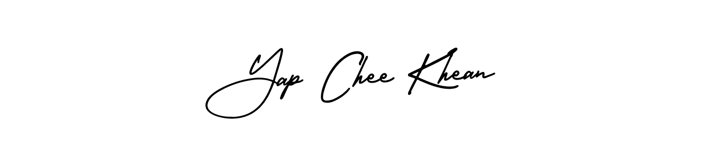 Yap Chee Khean stylish signature style. Best Handwritten Sign (AmerikaSignatureDemo-Regular) for my name. Handwritten Signature Collection Ideas for my name Yap Chee Khean. Yap Chee Khean signature style 3 images and pictures png