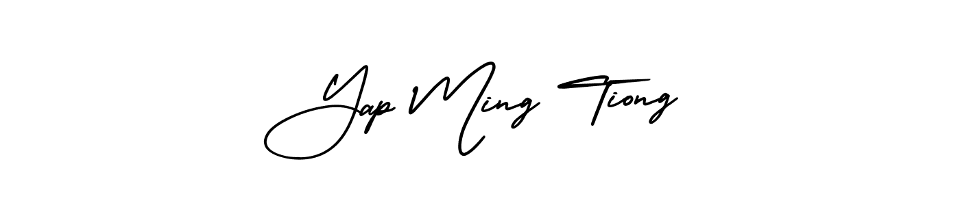 Design your own signature with our free online signature maker. With this signature software, you can create a handwritten (AmerikaSignatureDemo-Regular) signature for name Yap Ming Tiong. Yap Ming Tiong signature style 3 images and pictures png