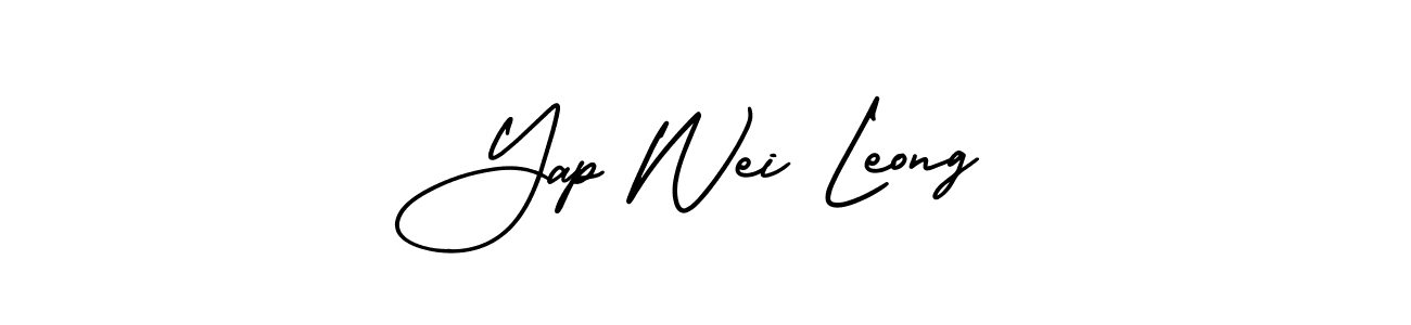 Use a signature maker to create a handwritten signature online. With this signature software, you can design (AmerikaSignatureDemo-Regular) your own signature for name Yap Wei Leong. Yap Wei Leong signature style 3 images and pictures png