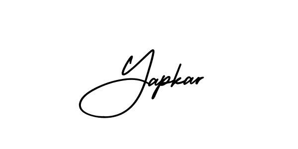 How to make Yapkar signature? AmerikaSignatureDemo-Regular is a professional autograph style. Create handwritten signature for Yapkar name. Yapkar signature style 3 images and pictures png