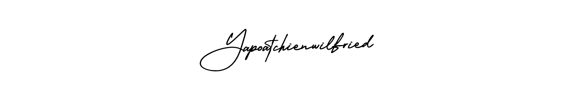 Also You can easily find your signature by using the search form. We will create Yapoatchienwilfried name handwritten signature images for you free of cost using AmerikaSignatureDemo-Regular sign style. Yapoatchienwilfried signature style 3 images and pictures png