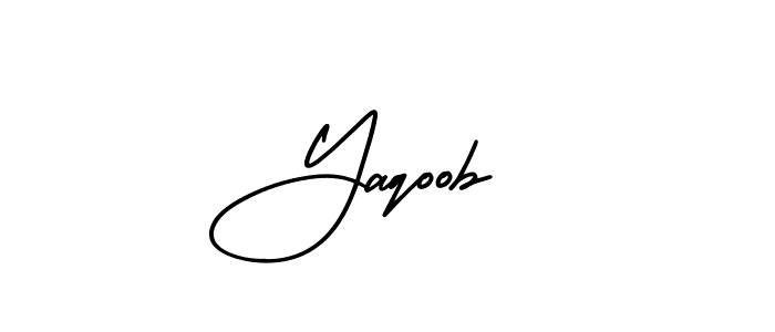 Use a signature maker to create a handwritten signature online. With this signature software, you can design (AmerikaSignatureDemo-Regular) your own signature for name Yaqoob . Yaqoob  signature style 3 images and pictures png