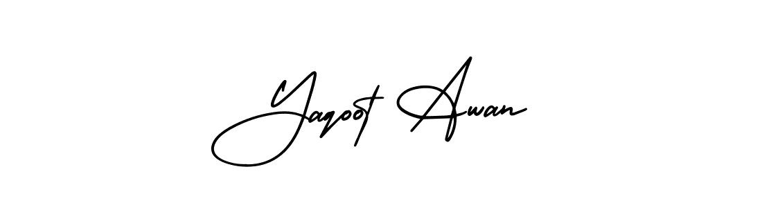 Make a beautiful signature design for name Yaqoot Awan. Use this online signature maker to create a handwritten signature for free. Yaqoot Awan signature style 3 images and pictures png