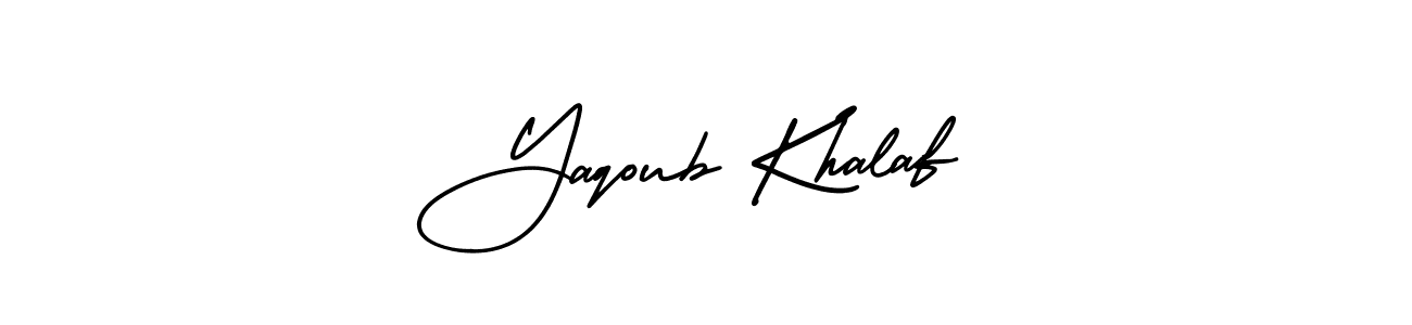 Create a beautiful signature design for name Yaqoub Khalaf. With this signature (AmerikaSignatureDemo-Regular) fonts, you can make a handwritten signature for free. Yaqoub Khalaf signature style 3 images and pictures png