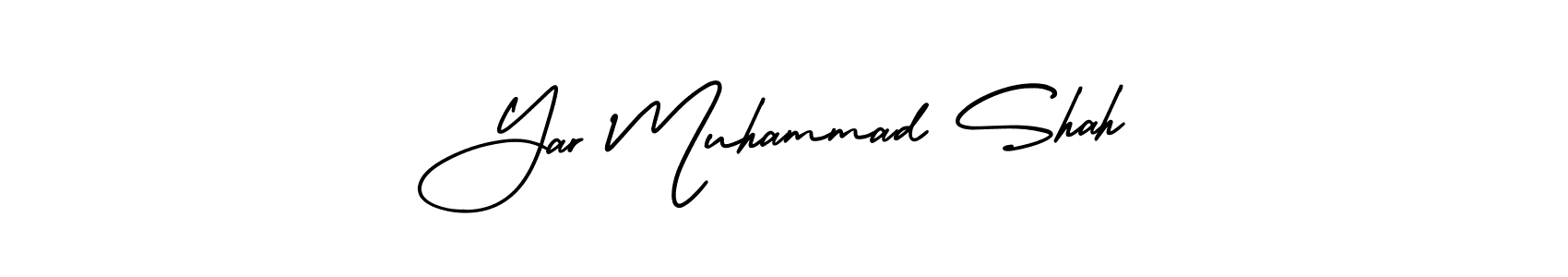 Yar Muhammad Shah stylish signature style. Best Handwritten Sign (AmerikaSignatureDemo-Regular) for my name. Handwritten Signature Collection Ideas for my name Yar Muhammad Shah. Yar Muhammad Shah signature style 3 images and pictures png