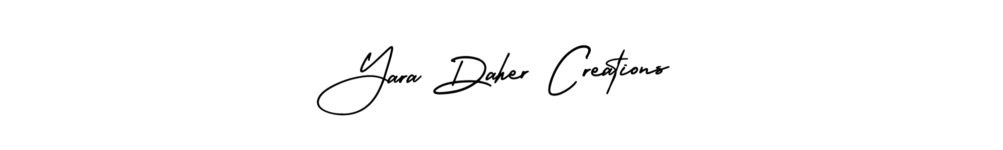 How to make Yara Daher Creations signature? AmerikaSignatureDemo-Regular is a professional autograph style. Create handwritten signature for Yara Daher Creations name. Yara Daher Creations signature style 3 images and pictures png