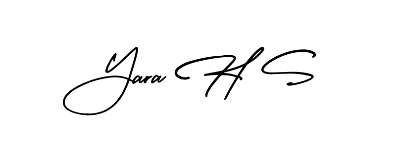 How to Draw Yara H S signature style? AmerikaSignatureDemo-Regular is a latest design signature styles for name Yara H S. Yara H S signature style 3 images and pictures png