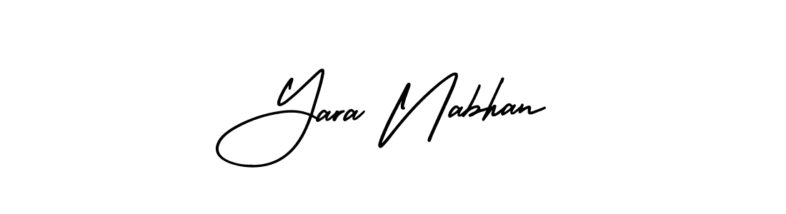Use a signature maker to create a handwritten signature online. With this signature software, you can design (AmerikaSignatureDemo-Regular) your own signature for name Yara Nabhan. Yara Nabhan signature style 3 images and pictures png