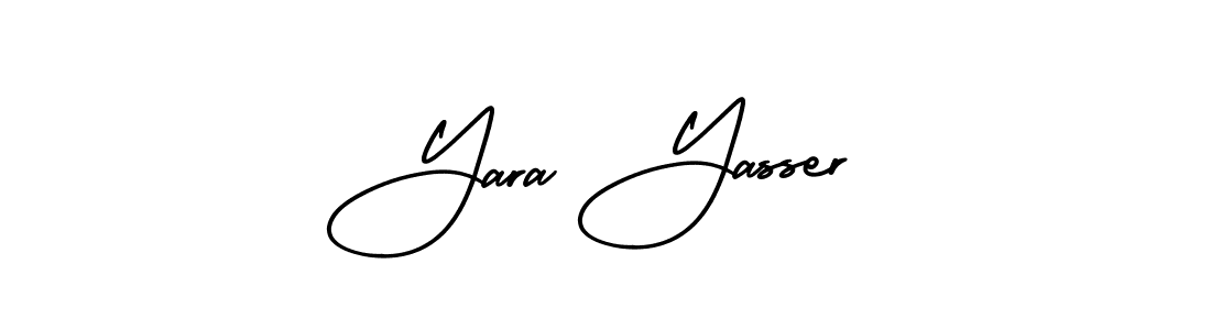 Make a beautiful signature design for name Yara Yasser. With this signature (AmerikaSignatureDemo-Regular) style, you can create a handwritten signature for free. Yara Yasser signature style 3 images and pictures png