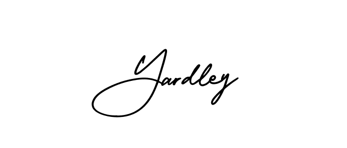 Use a signature maker to create a handwritten signature online. With this signature software, you can design (AmerikaSignatureDemo-Regular) your own signature for name Yardley. Yardley signature style 3 images and pictures png