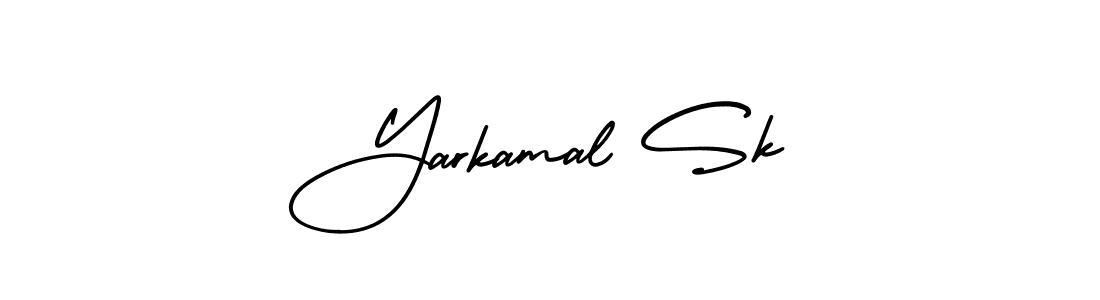 Also You can easily find your signature by using the search form. We will create Yarkamal Sk name handwritten signature images for you free of cost using AmerikaSignatureDemo-Regular sign style. Yarkamal Sk signature style 3 images and pictures png