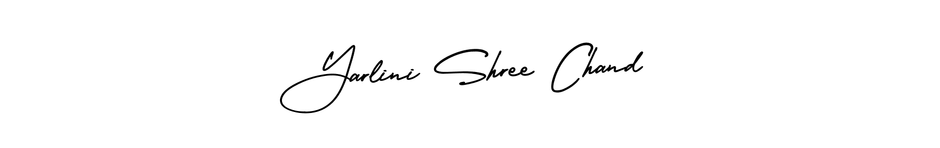 Use a signature maker to create a handwritten signature online. With this signature software, you can design (AmerikaSignatureDemo-Regular) your own signature for name Yarlini Shree Chand. Yarlini Shree Chand signature style 3 images and pictures png