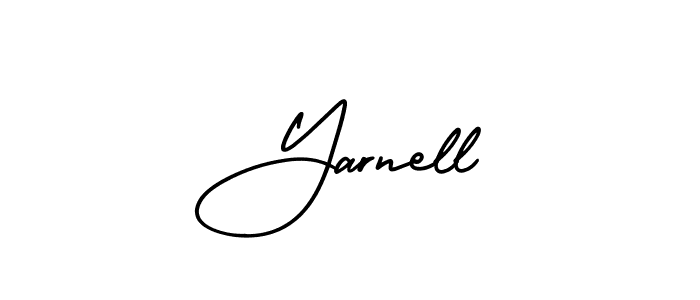 How to Draw Yarnell signature style? AmerikaSignatureDemo-Regular is a latest design signature styles for name Yarnell. Yarnell signature style 3 images and pictures png