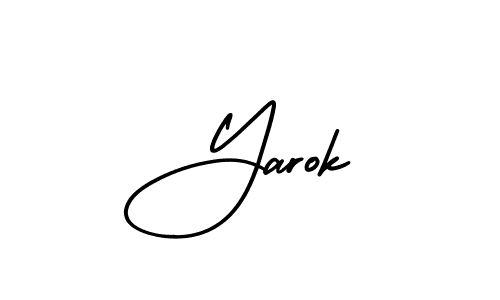 Design your own signature with our free online signature maker. With this signature software, you can create a handwritten (AmerikaSignatureDemo-Regular) signature for name Yarok. Yarok signature style 3 images and pictures png