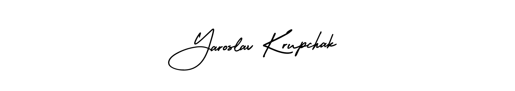 How to make Yaroslav Krupchak name signature. Use AmerikaSignatureDemo-Regular style for creating short signs online. This is the latest handwritten sign. Yaroslav Krupchak signature style 3 images and pictures png