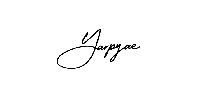 Create a beautiful signature design for name Yarpyae. With this signature (AmerikaSignatureDemo-Regular) fonts, you can make a handwritten signature for free. Yarpyae signature style 3 images and pictures png