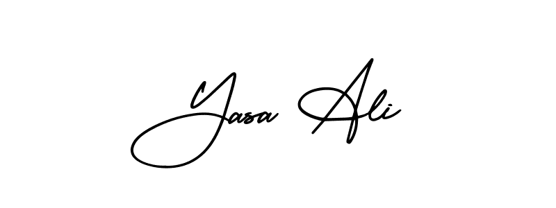 How to make Yasa Ali signature? AmerikaSignatureDemo-Regular is a professional autograph style. Create handwritten signature for Yasa Ali name. Yasa Ali signature style 3 images and pictures png