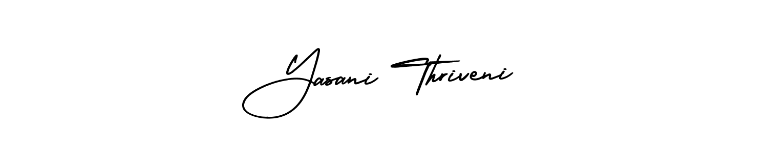 Also we have Yasani Thriveni name is the best signature style. Create professional handwritten signature collection using AmerikaSignatureDemo-Regular autograph style. Yasani Thriveni signature style 3 images and pictures png