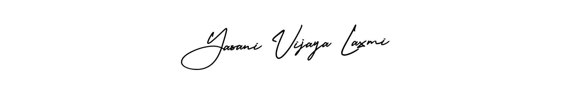 Make a beautiful signature design for name Yasani Vijaya Laxmi. Use this online signature maker to create a handwritten signature for free. Yasani Vijaya Laxmi signature style 3 images and pictures png
