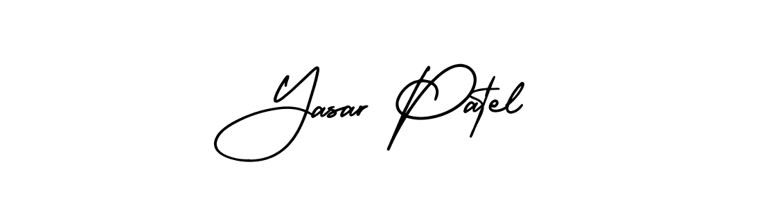 Similarly AmerikaSignatureDemo-Regular is the best handwritten signature design. Signature creator online .You can use it as an online autograph creator for name Yasar Patel. Yasar Patel signature style 3 images and pictures png