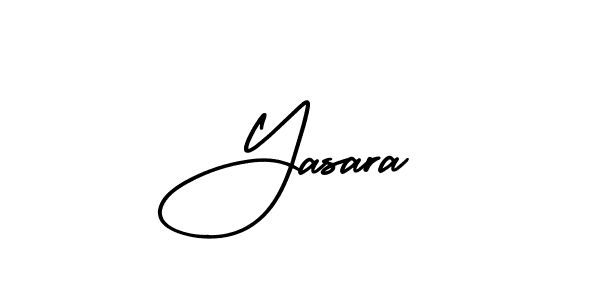 Use a signature maker to create a handwritten signature online. With this signature software, you can design (AmerikaSignatureDemo-Regular) your own signature for name Yasara. Yasara signature style 3 images and pictures png