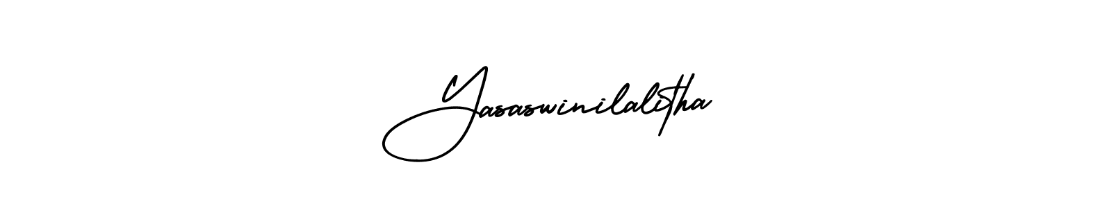 Make a beautiful signature design for name Yasaswinilalitha. With this signature (AmerikaSignatureDemo-Regular) style, you can create a handwritten signature for free. Yasaswinilalitha signature style 3 images and pictures png