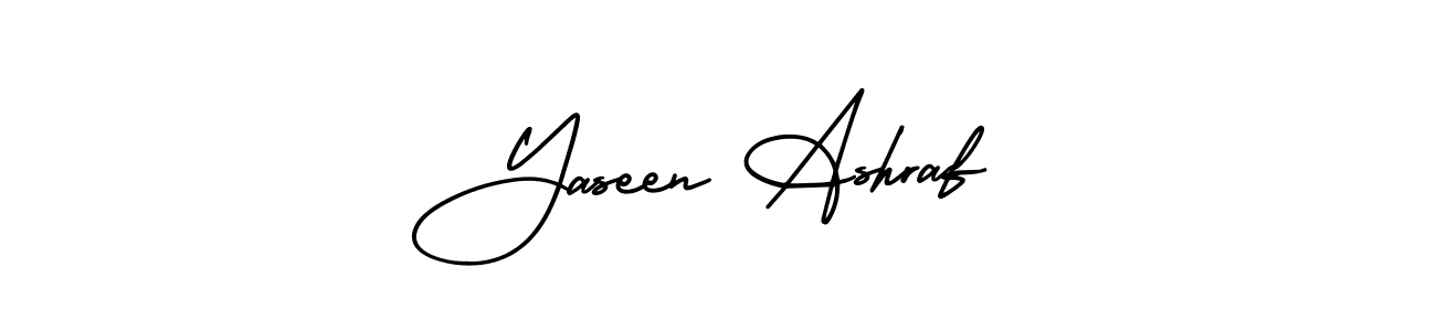 Yaseen Ashraf stylish signature style. Best Handwritten Sign (AmerikaSignatureDemo-Regular) for my name. Handwritten Signature Collection Ideas for my name Yaseen Ashraf. Yaseen Ashraf signature style 3 images and pictures png