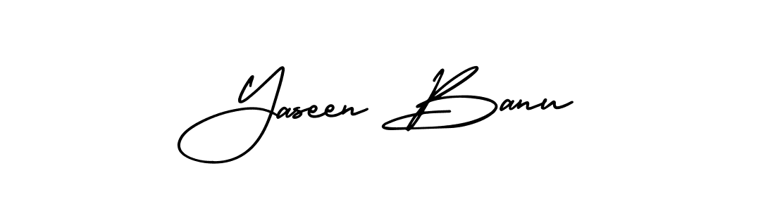 Create a beautiful signature design for name Yaseen Banu. With this signature (AmerikaSignatureDemo-Regular) fonts, you can make a handwritten signature for free. Yaseen Banu signature style 3 images and pictures png